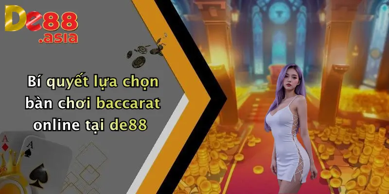 Bí quyết lựa chọn bàn chơi baccarat online tại de88