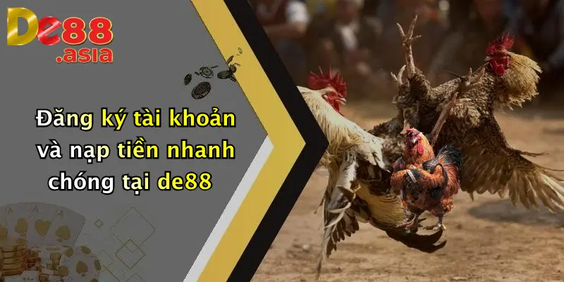 Đăng ký tài khoản và nạp tiền nhanh chóng tại de88
