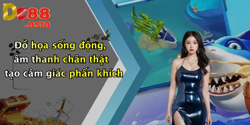 Đồ họa sống động, âm thanh chân thật tạo cảm giác phấn khích
