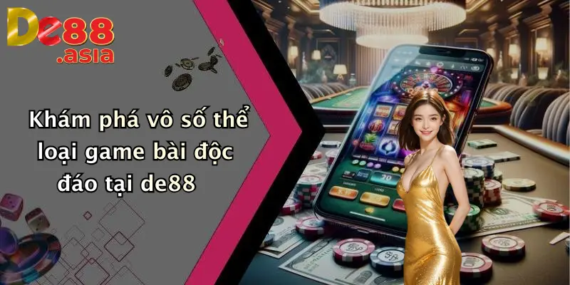 Khám phá vô số thể loại game bài độc đáo tại de88