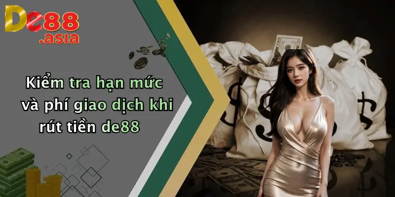 Kiểm tra hạn mức và phí giao dịch khi rút tiền de88