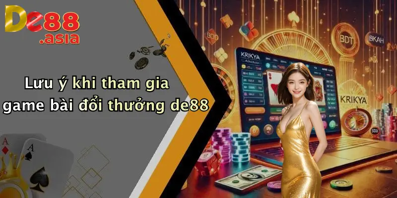 Lưu ý khi tham gia game bài đổi thưởng de88