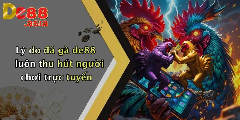 Lý do đá gà de88 luôn thu hút người chơi trực tuyến