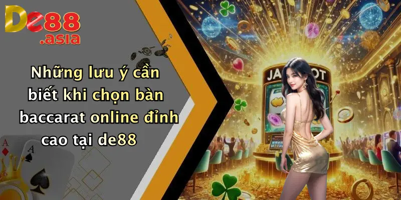 Những lưu ý cần biết khi chọn bàn baccarat online đỉnh cao tại de88