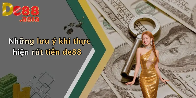 Những lưu ý khi thực hiện rút tiền de88