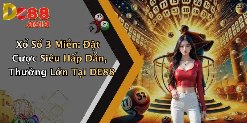 Xổ Số 3 Miền: Đặt Cược Siêu Hấp Dẫn, Thưởng Lớn Tại DE88